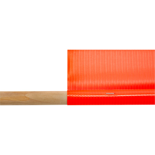 Traffic Safety Flag, Mesh, With Handle Moffatt Supply & Specialties