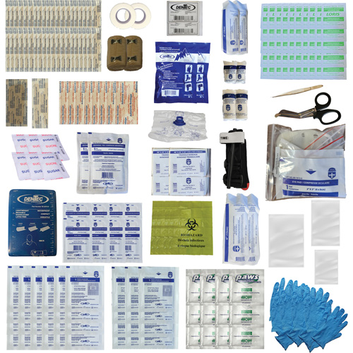 Trousse de premiers soins Shield, R&eacute;pond ou surpasse la norme CSA Z1220-24 type 3 environnements &agrave; haut risque, Moyen (26-50 travailleurs) Moffatt Supply & Specialties