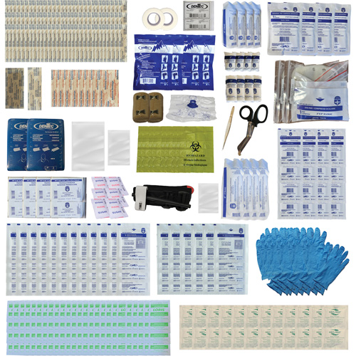 Trousse de premiers soins Shield, R&eacute;pond ou surpasse la norme CSA Z1220-24 type 3 environnements &agrave; haut risque, Grand (51-100 travailleurs) Moffatt Supply & Specialties