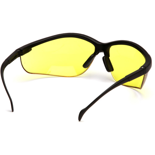 Lunettes de s&eacute;curit&eacute; &agrave; demi-monture Venture II, Lentille Ambr&eacute;e, ANSI Z87+/MCEPS GL-PD 10-12/R&eacute;pond ou surpasse la norme CSA Z94.3 Moffatt Supply & Specialties