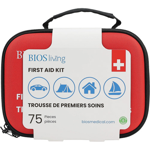 75-Piece Home & Travel First Aid Kit, Nylon Bag Moffatt Supply & Specialties