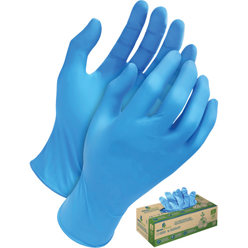 Tri-Polymer Disposable Gloves, Small, Polyethylene, 5-mil, Powder-Free, Blue Moffatt Supply & Specialties