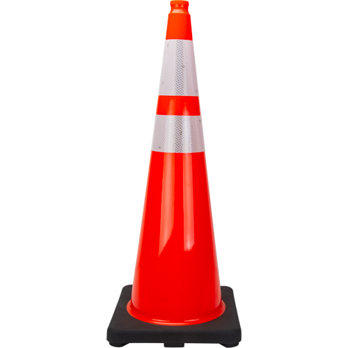 Premium Traffic Cone, 36", Orange, 4" & 6" Reflective Collar(s) Moffatt Supply & Specialties