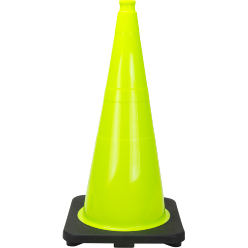 C&ocirc;ne de signalisation de premi&egrave;re qualit&eacute;, 28", Vert lime Moffatt Supply & Specialties