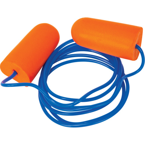 Foam Earplugs, Pair - Polybag, Corded Moffatt Supply & Specialties