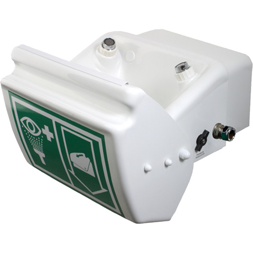 Eye/Face Wash, Wall-Mount Installation, Plastic Bowl Moffatt Supply & Specialties