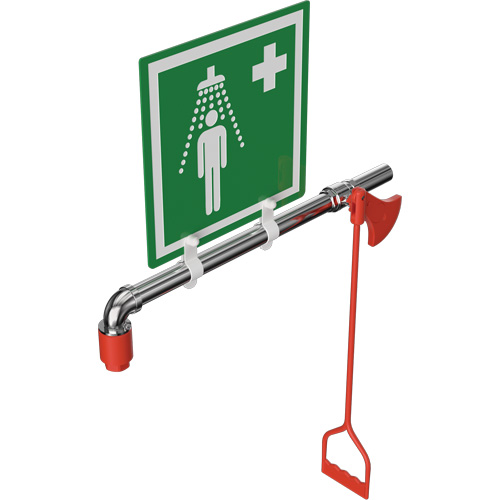 Douche de rinçage, Montage sur canalisation circulaire Moffatt Supply & Specialties