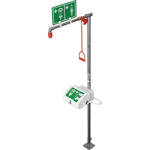 Douche combin&eacute;e avec cuvette ferm&eacute;e en ABS et entr&eacute;e inf&eacute;rieure, Socle Moffatt Supply & Specialties