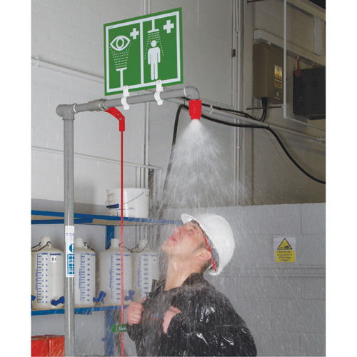 Combination Shower with Closed ABS Bowl & Top Inlet, Pedestal Moffatt Supply & Specialties
