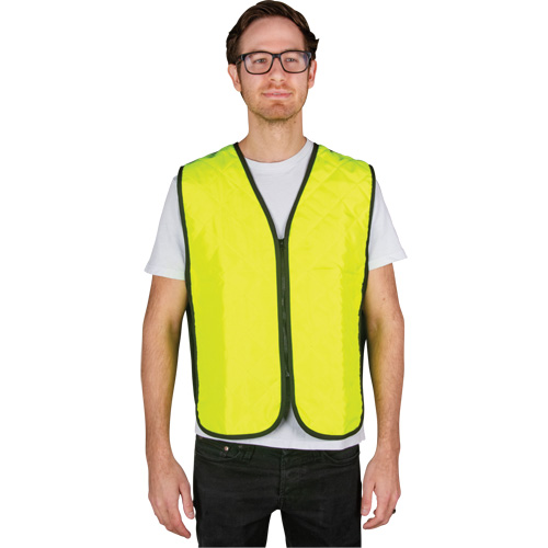 Evaporative Cooling Vest, Medium, High Visibility Lime-Yellow Moffatt Supply & Specialties