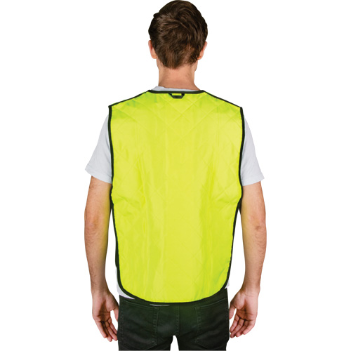 Evaporative Cooling Vest, Medium, High Visibility Lime-Yellow Moffatt Supply & Specialties
