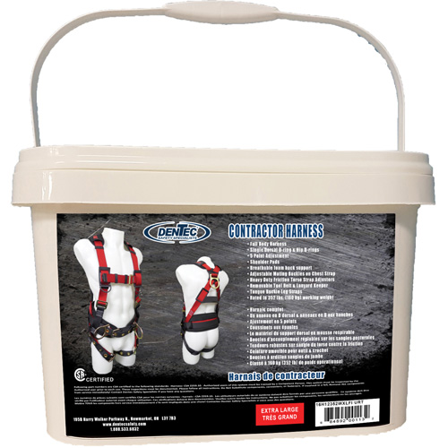 Contractor Safety Harness in Pail, CSA Certified, Class AP, X-Large, 352 lbs. Cap. Moffatt Supply & Specialties