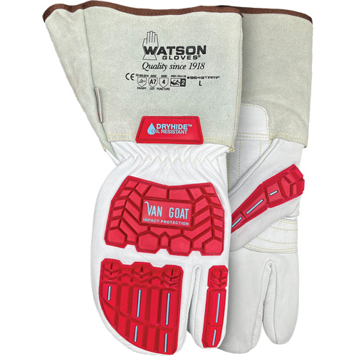 Van Goat 1-Finger Cut-Resistant Mitts, Size Medium, Goatskin Shell, ASTM ANSI Level A7 Moffatt Supply & Specialties