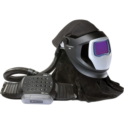 Ensemble de mise &agrave; niveau du syst&egrave;me de respirateur &agrave; &eacute;puration d'air propuls&eacute; Adflo avec casque Versaflo de la s&eacute;rie M et &eacute;cran de soudage Speedglas, Masque de soudage, Pile Lithium-ion Moffatt Supply & Specialties