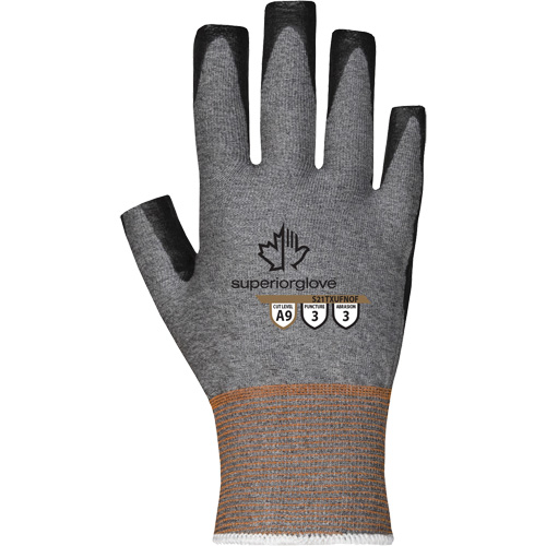 Gants ultra minces &agrave; doigts ouverts, Taille 5, Calibre 21, Rev&ecirc;tement Nitrile, Enveloppe en TenActiv, ASTM ANSI niveau A9 Moffatt Supply & Specialties