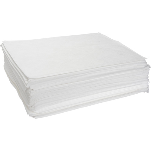 Meltblown Sorbent Pads, Oil Only, 15" x 19", 10 gal. Absorbancy Moffatt Supply & Specialties