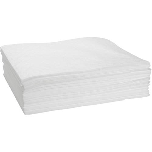 Bonded Sorbent Pads, Oil Only, 15" x 19", 14 gal. Absorbancy Moffatt Supply & Specialties