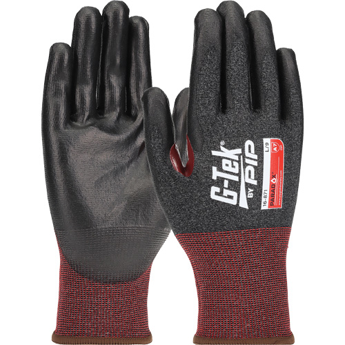 G-Tek&reg; Paradox Seamless Knit Blended Gloves, 2X-Small, 21 Gauge, Bi-Polymer Coated, ASTM ANSI Level A7 Moffatt Supply & Specialties