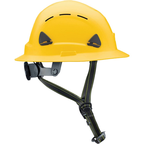 Fibre Metal Climbing Style Helmet with Full Brim, Meets CSA Type 2, Ratchet Suspension, Vented Moffatt Supply & Specialties