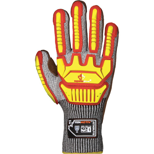 TenActiv STAGBLPVB Impact Gloves, 2X-Large, Cowhide Palm, Knit Wrist Cuff Moffatt Supply & Specialties