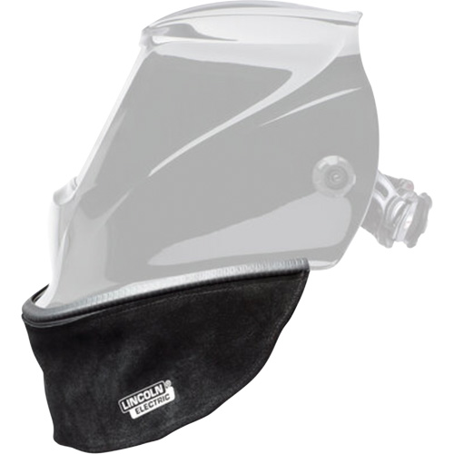 Split Leather Helmet Bib with Press Fit Seal, Black Moffatt Supply & Specialties