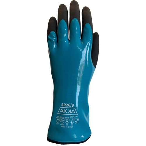 Gants alimentaires de protection contre les produits chimiques, le froid et la coupe, Taille 7, 12" lo, PVC, Doublure en Nylon Moffatt Supply & Specialties
