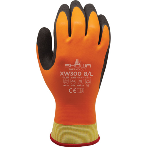 Gants r&eacute;sistants &agrave; la coupe et au froid XW300 , 7/Moyen, R&ecirc;vetement Latex de caoutchouc, Enveloppe en Kevlar Moffatt Supply & Specialties