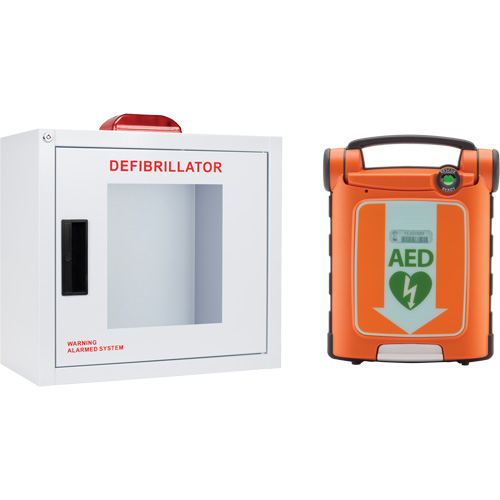 Trousse DEA Powerheart G5 avec armoire, Semi-automatique, Bilingue, Classe 3 Moffatt Supply & Specialties
