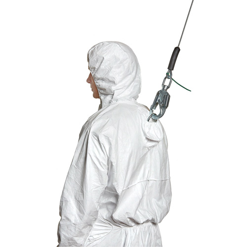 Harness-Compatible Disposable Coverall, 2X-Large, White, Tyvek&reg; 500 Moffatt Supply & Specialties
