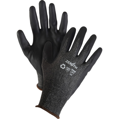 Eco-Friendly Lightweight High-Dexterity Cut-Resistant Gloves, Size 10, 21 Gauge, Foam Nitrile Coated, Stainless Steel/HPPE/RPET Shell, ASTM ANSI Level A5 Moffatt Supply & Specialties