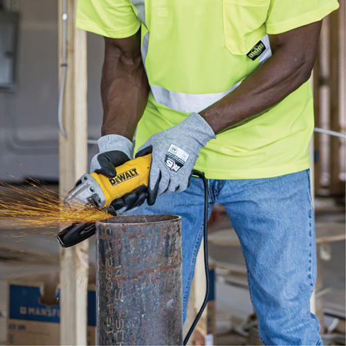 Gants de travail r&eacute;sistants &agrave; la coupe, compatibles avec &eacute;crans tactiles RWG566 AXIS, Taille 2T-Grand, Calibre 18, Rev&ecirc;tement Polyur&eacute;thane, Enveloppe en Acier inoxydable/PEHP, ASTM ANSI niveau A5/EN 388 niveau E Moffatt Supply & Specialties