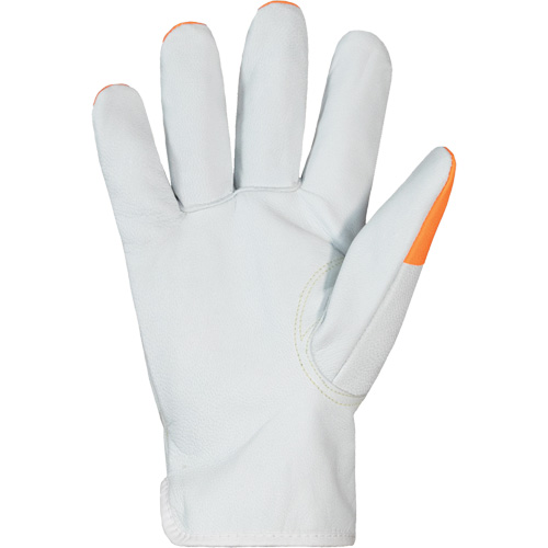 Gants haute visibilit&eacute; r&eacute;sistants &agrave; la coupe Endura Pro, Taille 2T-Grand, Enveloppe en Cuir de vache, ASTM ANSI niveau A6 Moffatt Supply & Specialties
