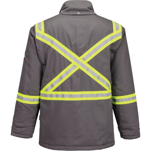 Bizflame&reg; 88/12 Insulated Winter Parka, Grey, Small Moffatt Supply & Specialties