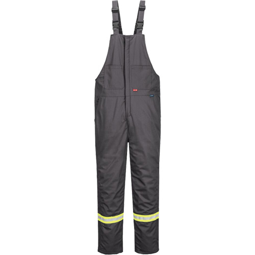 Pantalon &agrave; bavette isol&eacute; 88/12 Bizflame, Coton/Nylon, Moyen (grande taille), Gris Moffatt Supply & Specialties