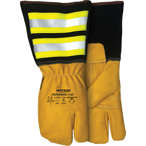 Powerline One-Finger Water-Resistant Mitt, Leather, Medium Moffatt Supply & Specialties