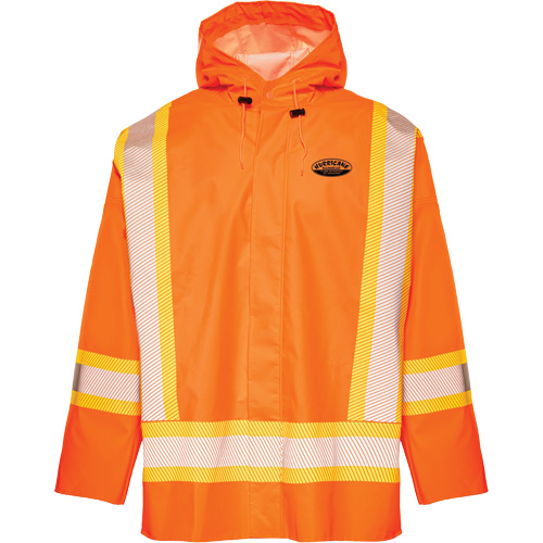 R804 Hurricane Rain Jacket, Small, High Visibility Orange Moffatt Supply & Specialties