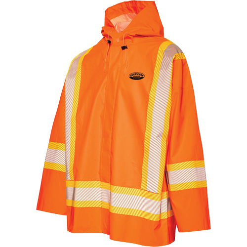 R804 Hurricane Rain Jacket, Small, High Visibility Orange Moffatt Supply & Specialties