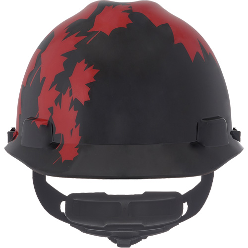Specialty V-Gard&reg; Hard Hat, Ratchet Suspension, Black/Red Moffatt Supply & Specialties
