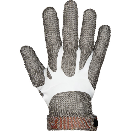 Gants en maille m&eacute;tallique MMG conformes aux normes alimentaires, Taille 2T-petit, Enveloppe en Acier inoxydable, ASTM ANSI niveau A9 Moffatt Supply & Specialties