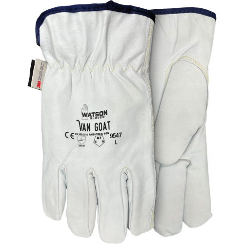 9547 Van Goat Cut Protection Gloves, X-Small, Grain Goatskin Palm, Thinsulate/Steel/Polyester/Para-Aramid Inner Lining Moffatt Supply & Specialties