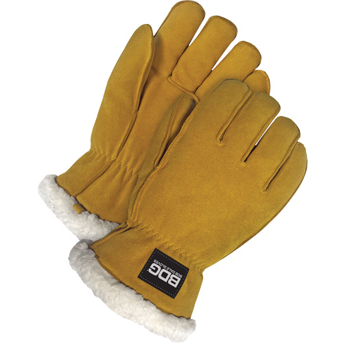 Gants de conducteur, T-Grand, Paume en Cuir de daim refendu, Tissu-laine Moffatt Supply & Specialties