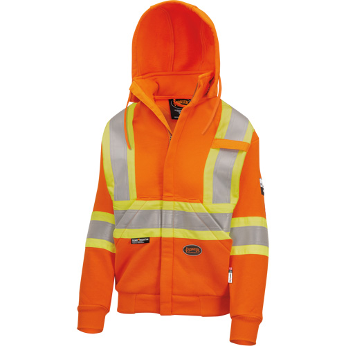 Heavyweight Safety Hoodie, Women's, X-Small, High Visibility Orange Moffatt Supply & Specialties
