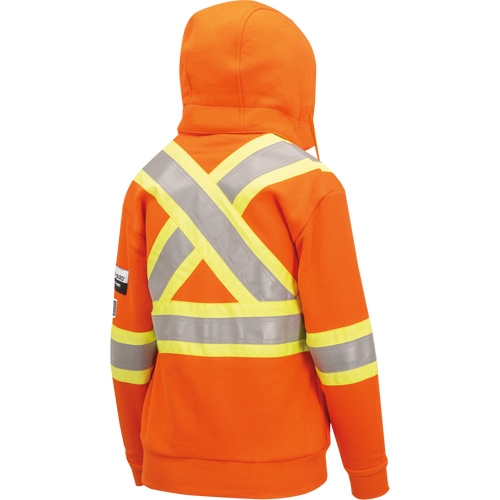 Heavyweight Safety Hoodie, Women's, X-Small, High Visibility Orange Moffatt Supply & Specialties