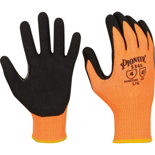 Touchscreen-Compatible Cut-Resistant Gloves, Size Small, 13 Gauge, Nitrile Coated, Polyester/HPPE Shell, ASTM ANSI Level A5 Moffatt Supply & Specialties