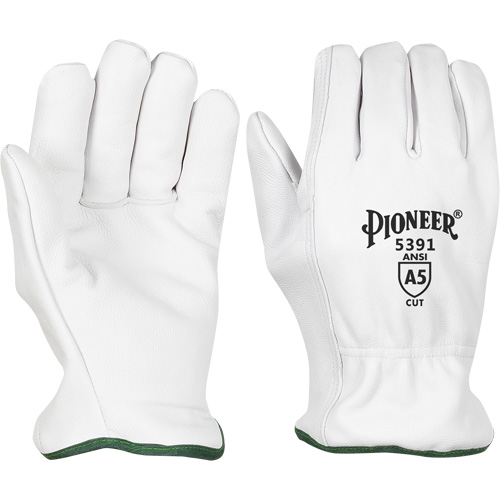 Cut-Resistant Driver's Gloves, Small, Grain Goatskin Palm Moffatt Supply & Specialties