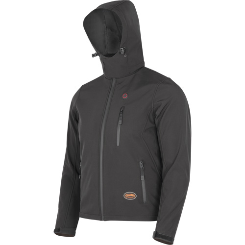 Heated Soft-Shell Jacket, Men's, Small, Black Moffatt Supply & Specialties