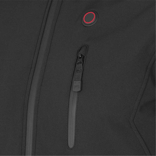 Heated Soft-Shell Jacket, Men's, Small, Black Moffatt Supply & Specialties