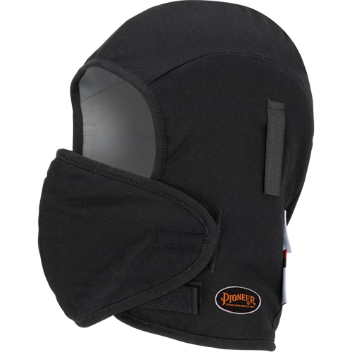 Doublure matelass&eacute;e ignifug&eacute;e Pioneer 766A pour casque de s&eacute;curit&eacute; avec embout buccal amovible, Noir/Gris, Coton/FR-Tech/Modacrylique/Nylon Moffatt Supply & Specialties