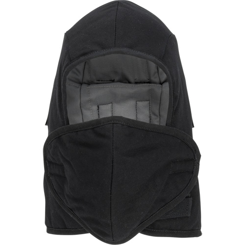 Doublure matelass&eacute;e ignifug&eacute;e Pioneer 766A pour casque de s&eacute;curit&eacute; avec embout buccal amovible, Noir/Gris, Coton/FR-Tech/Modacrylique/Nylon Moffatt Supply & Specialties