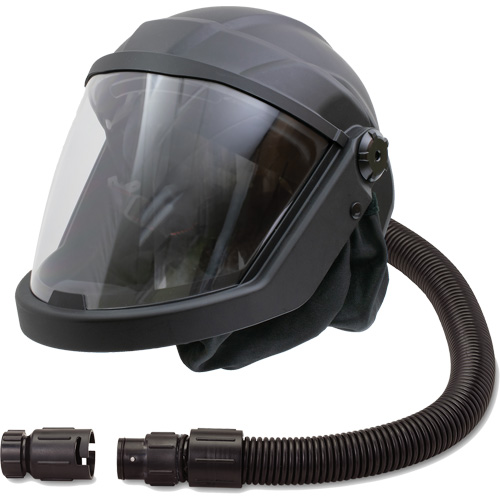DEFENDER Supplied Air Respirator Shield & Helmet with No Flow Valve, Universal, Facepiece Moffatt Supply & Specialties